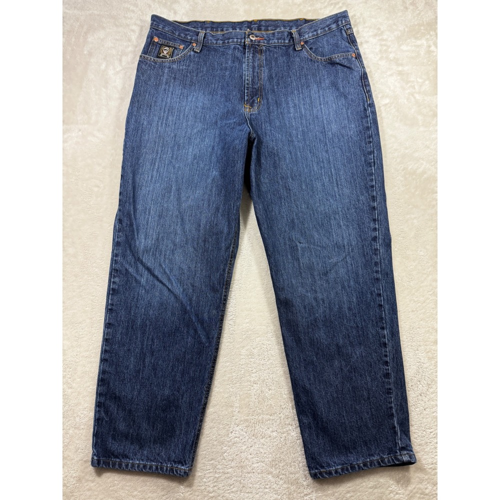 Cinch Mens MB90633002 Relaxed Fit Blue Denim Jeans 40x30 Meas: 42x30.5